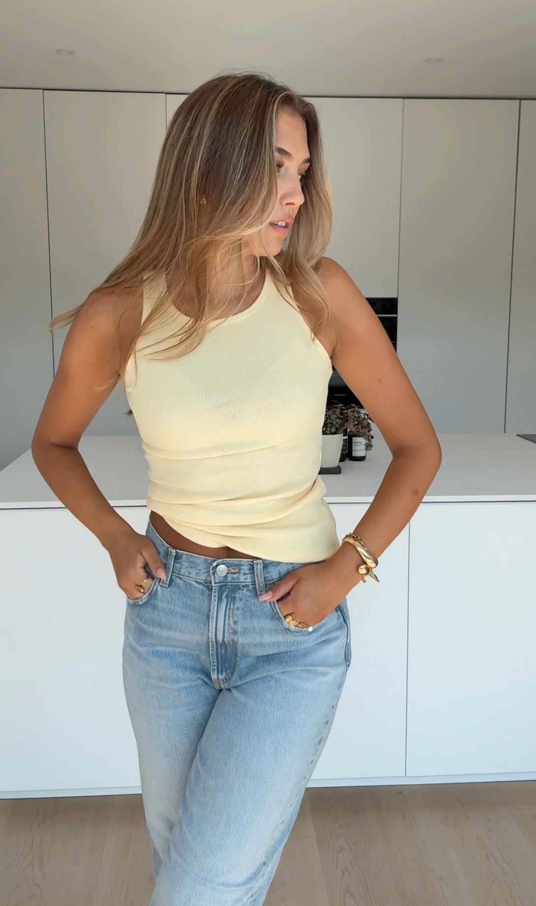 TOP BASIC CAMI GALBEN UNT