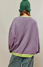 Mana | Pulover Oversize Cu Dungi