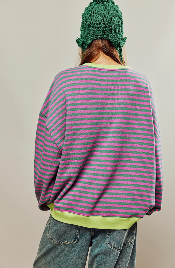 Mana | Pulover Oversize Cu Dungi