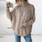 Elysian | Pulover tricotat cu model în dantelă