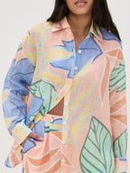 Set scurt cu imprimeu tropical Playa Boyfriend