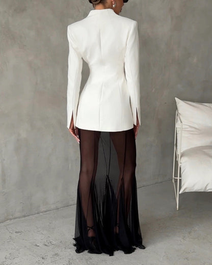 Set i två delar: Modejacka och kjol med perspektiv