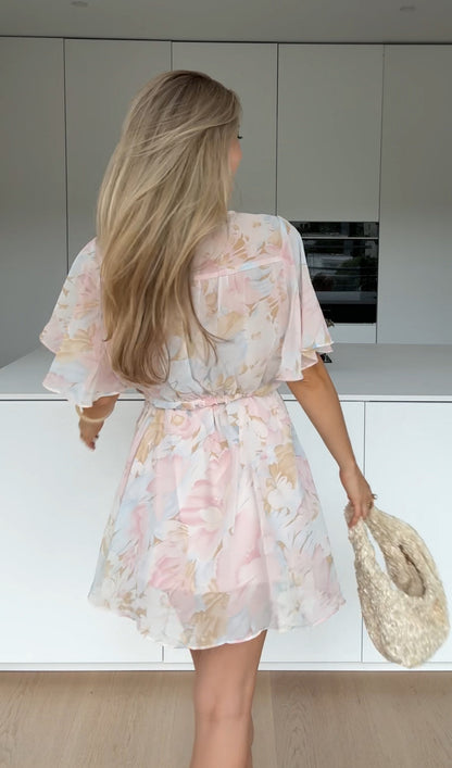 MINIKLÄNNING MED BLUMMAR