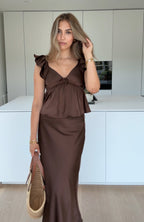 TOP SATIN CIORCOVĂ