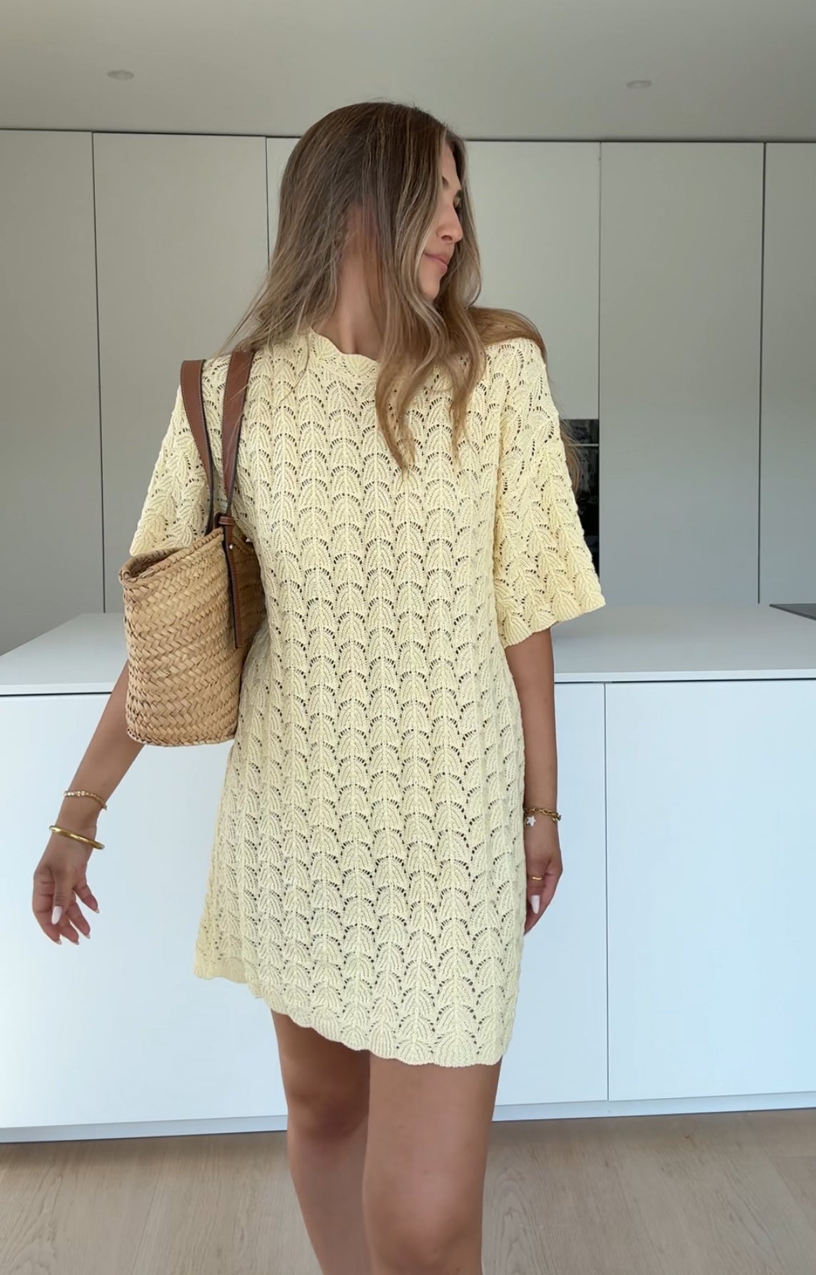 ROCHIE CROSETATĂ DIN COCHILIE CU LEMON DE UNT