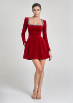 Violet | Rochie mini din catifea