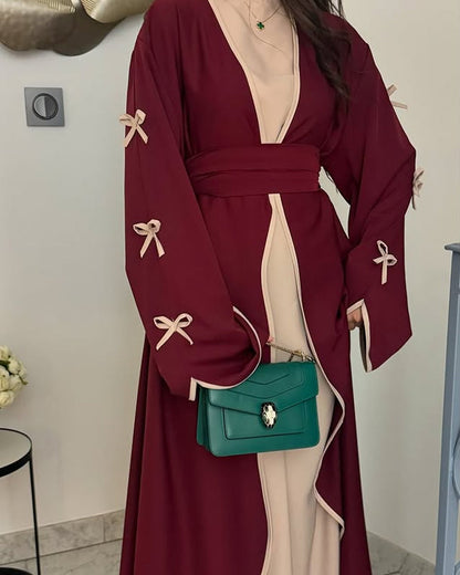 Elegant Set med Cardigan och Klänning i Två Delar