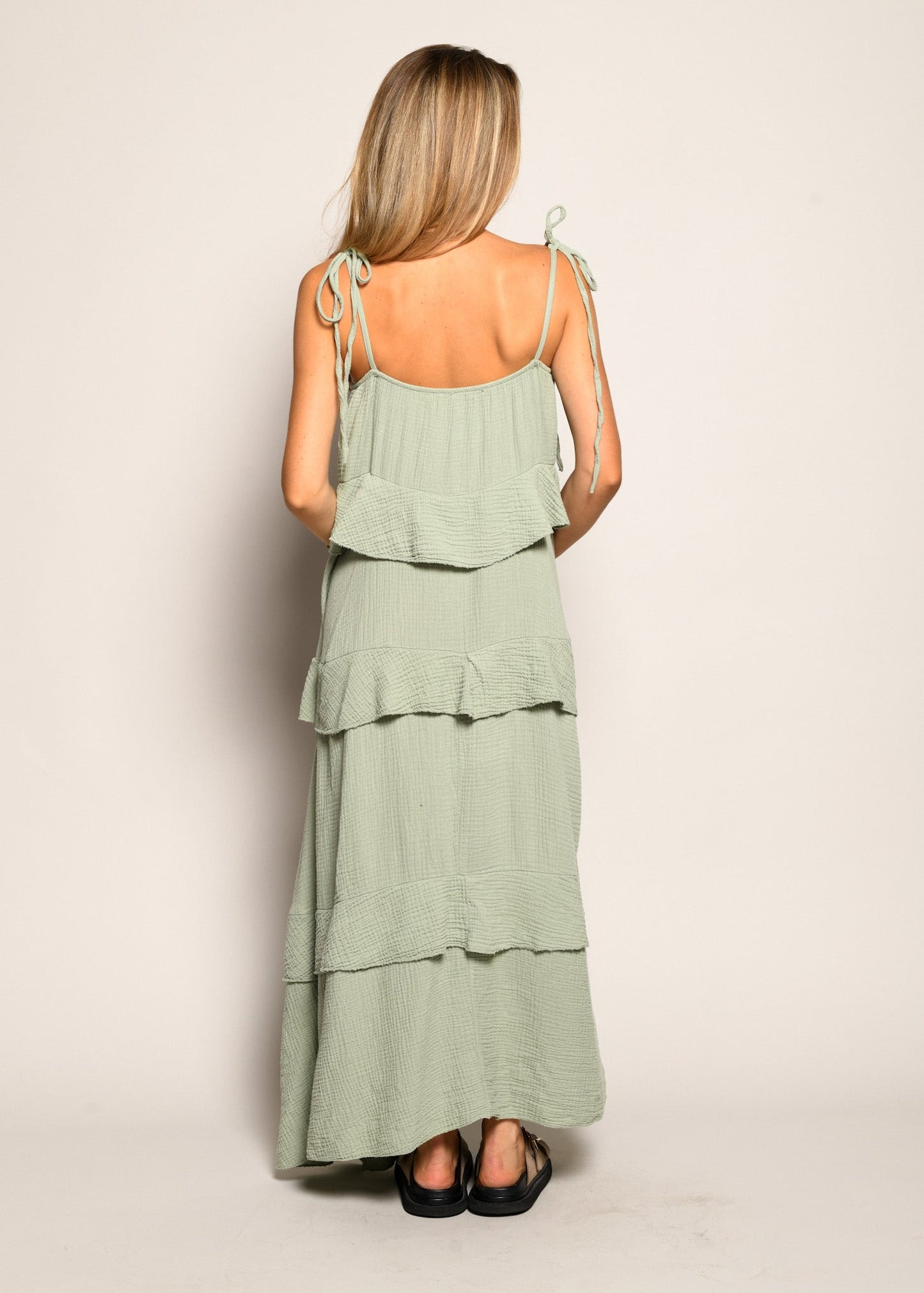 KHAKI VOLANGKLÄDNAD