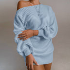 Rochie Pulover Zilele Fără Umeri