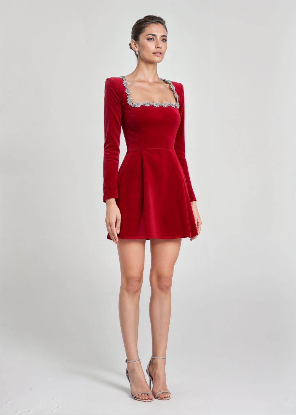 Violet | Rochie mini din catifea