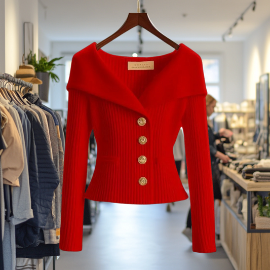 KARLA I LYXIG STICKAD JACKA