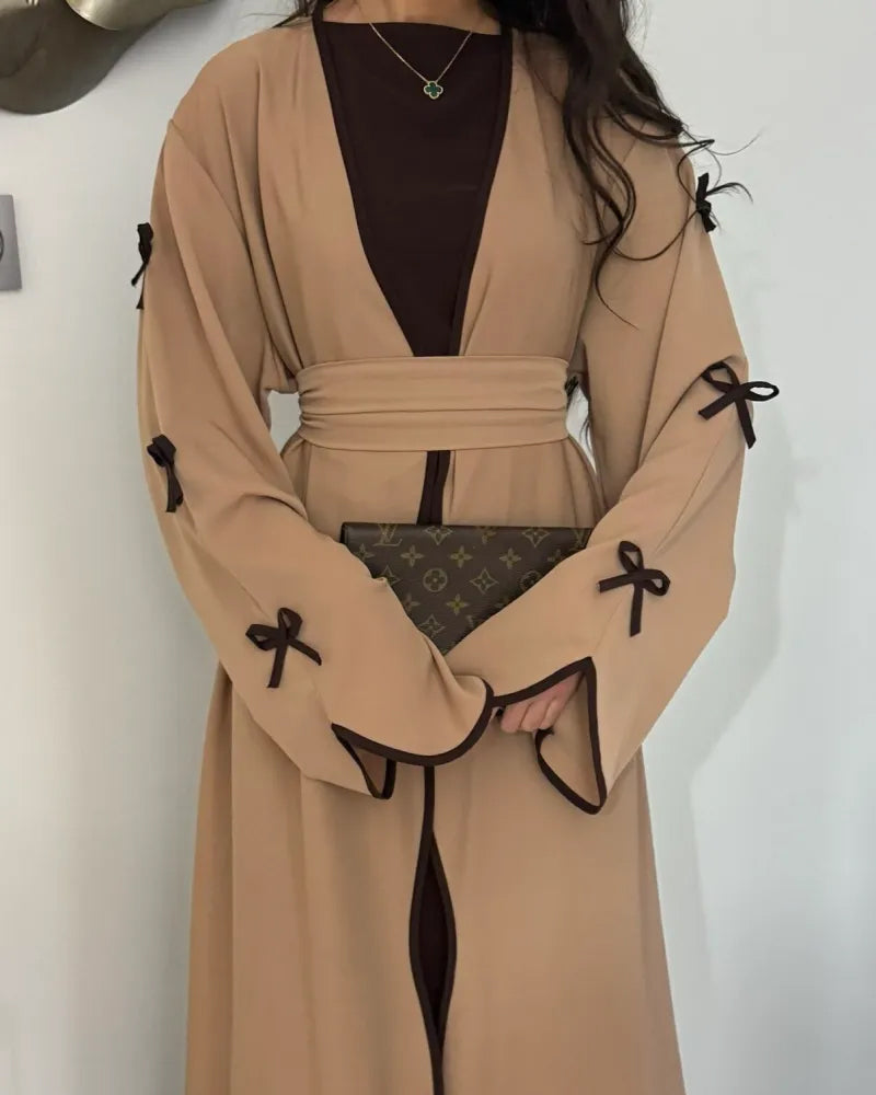 Elegant Set med Cardigan och Klänning i Två Delar