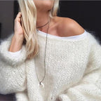 Pulover Mohair Casula Cu Decupaje