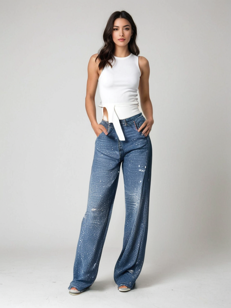 Gertrud | Pantaloni cu diamant