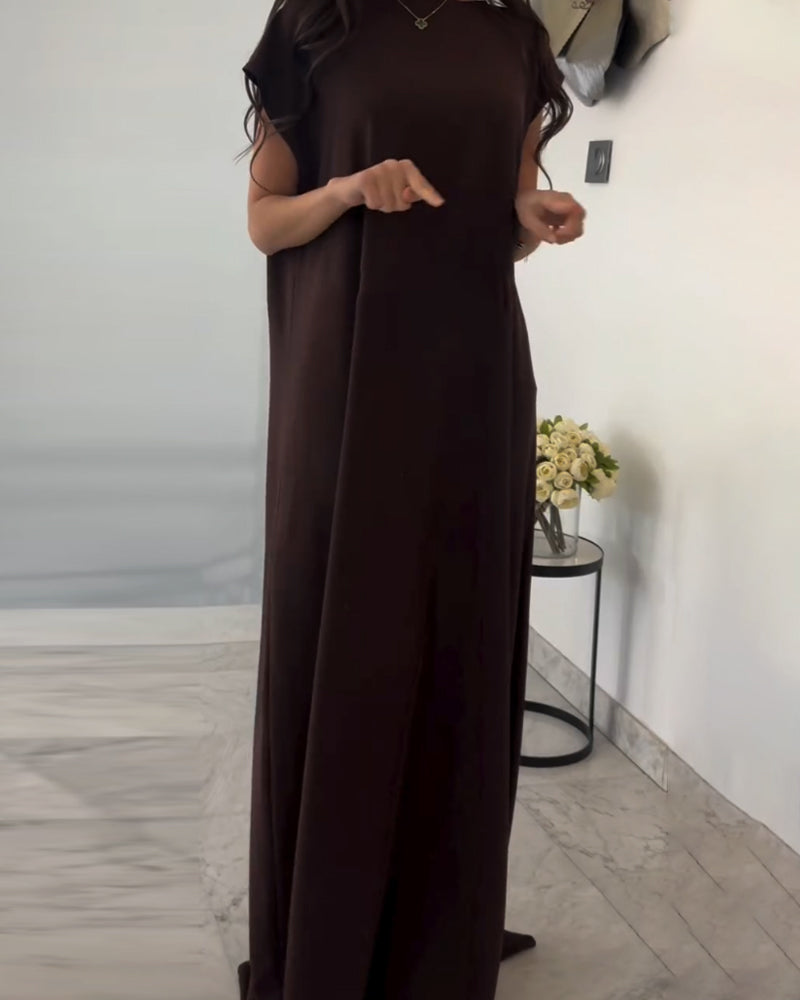 Elegant Set med Cardigan och Klänning i Två Delar