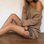 Rochie Pulover Zilele Fără Umeri