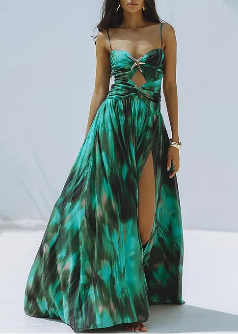 Costum de baie și fustă cu volane, Stea de Mare Verde