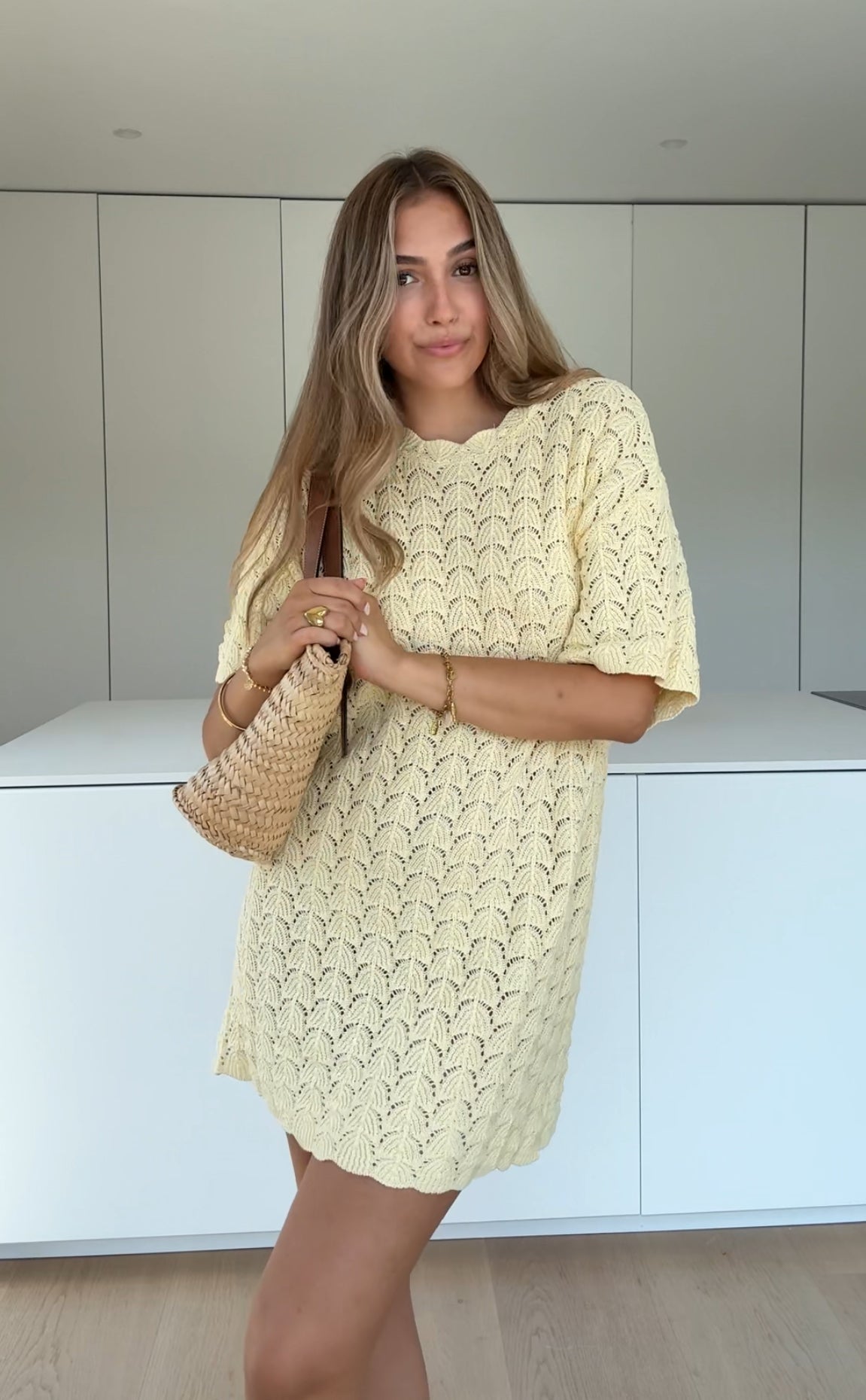 ROCHIE CROSETATĂ DIN COCHILIE CU LEMON DE UNT