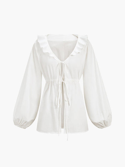 Set med kortbyxor i bomull och linne Cowgirl Melody, två delar