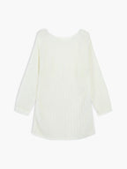 Pulover Oversized din Tricot Deschis