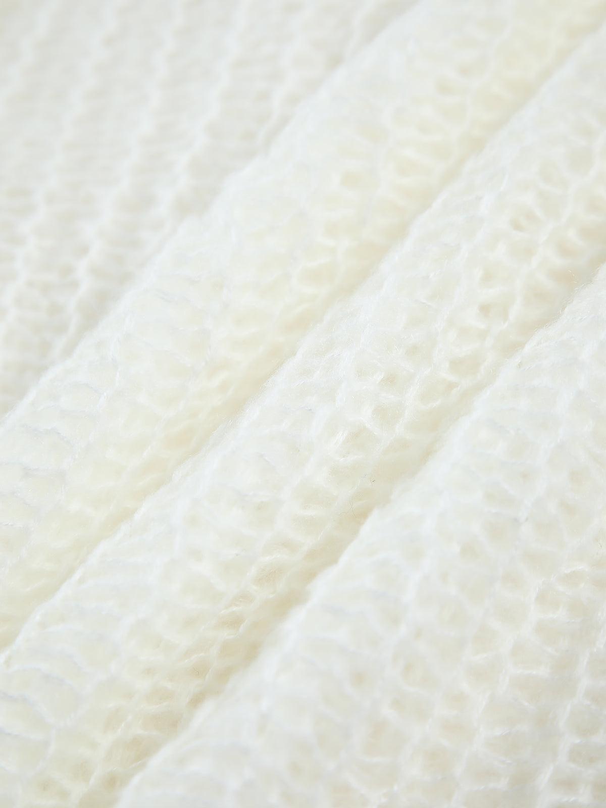 Pulover Oversized din Tricot Deschis