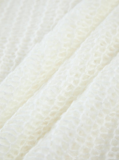 Oversized Tröja i Ljus Stickad