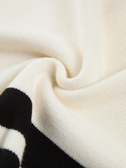 Halsad tröja med ränder Miss Paris