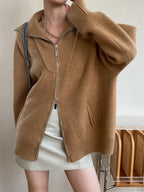 Cardigan Oversized cu Guler Deschis