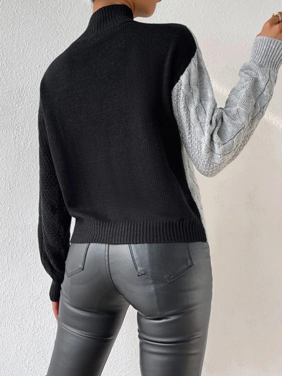 Pulover cu blocuri de culoare