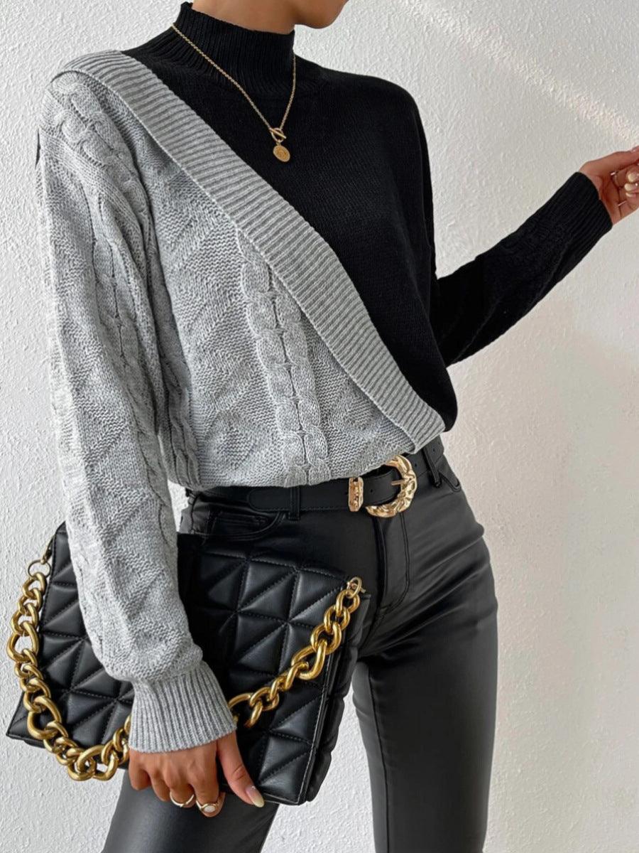 Färgglad blocktröja