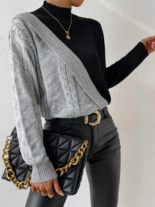 Färgglad blocktröja