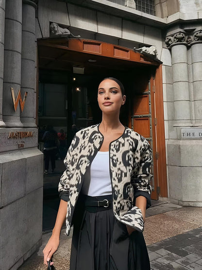 Bohemisk vinterkappa med rund krage