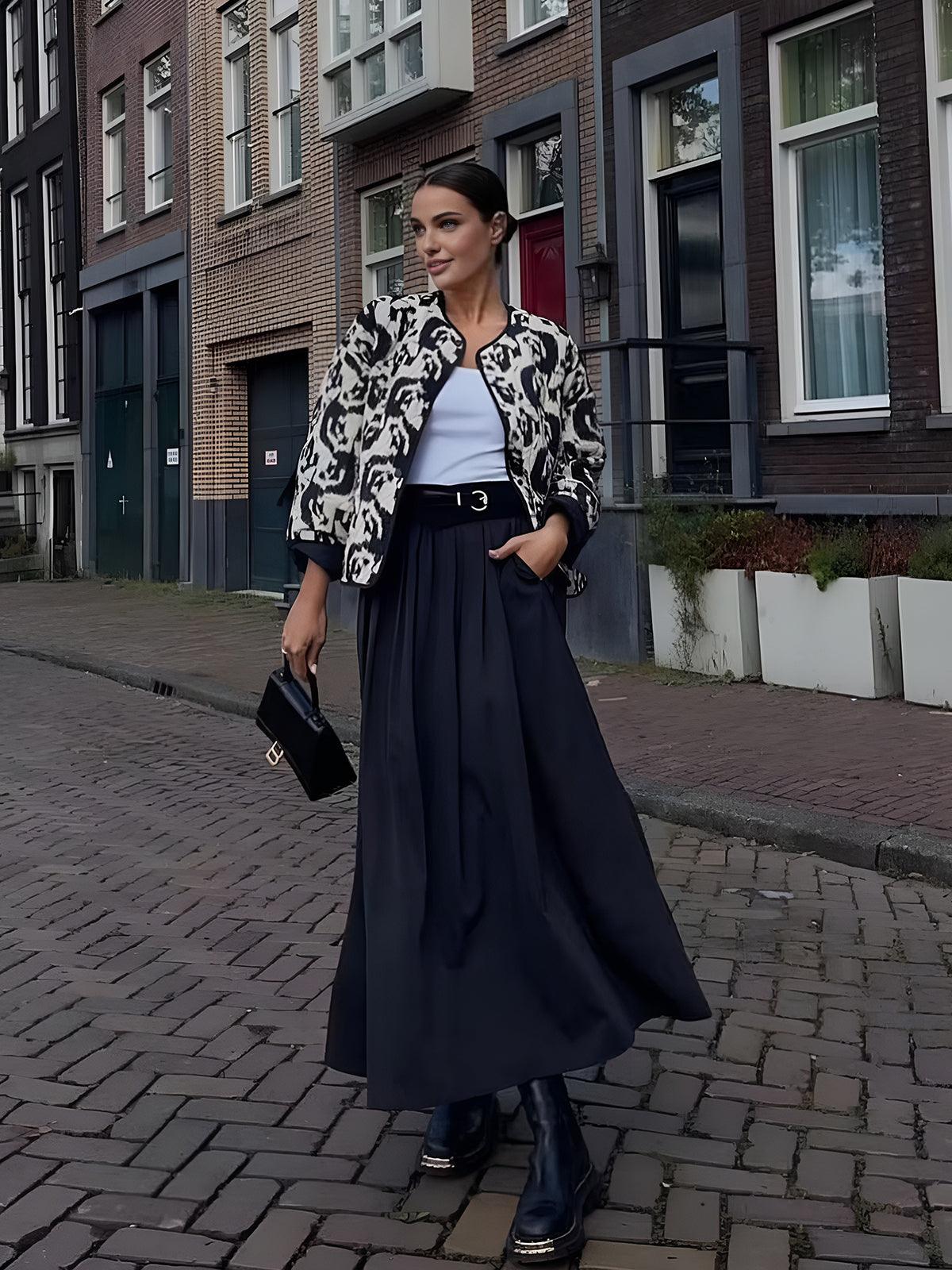 Vinterkappa Boheme med rund krage