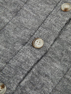 Cardigan moale cu guler rotund și nasturi