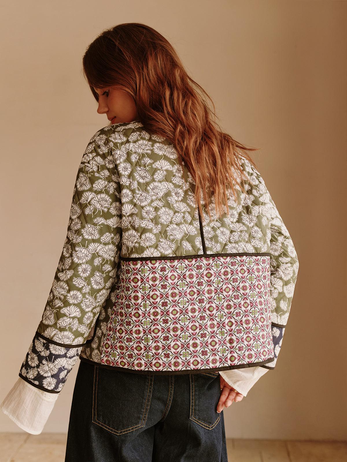 Palton de Iarnă cu Buzunare Flap Boheme