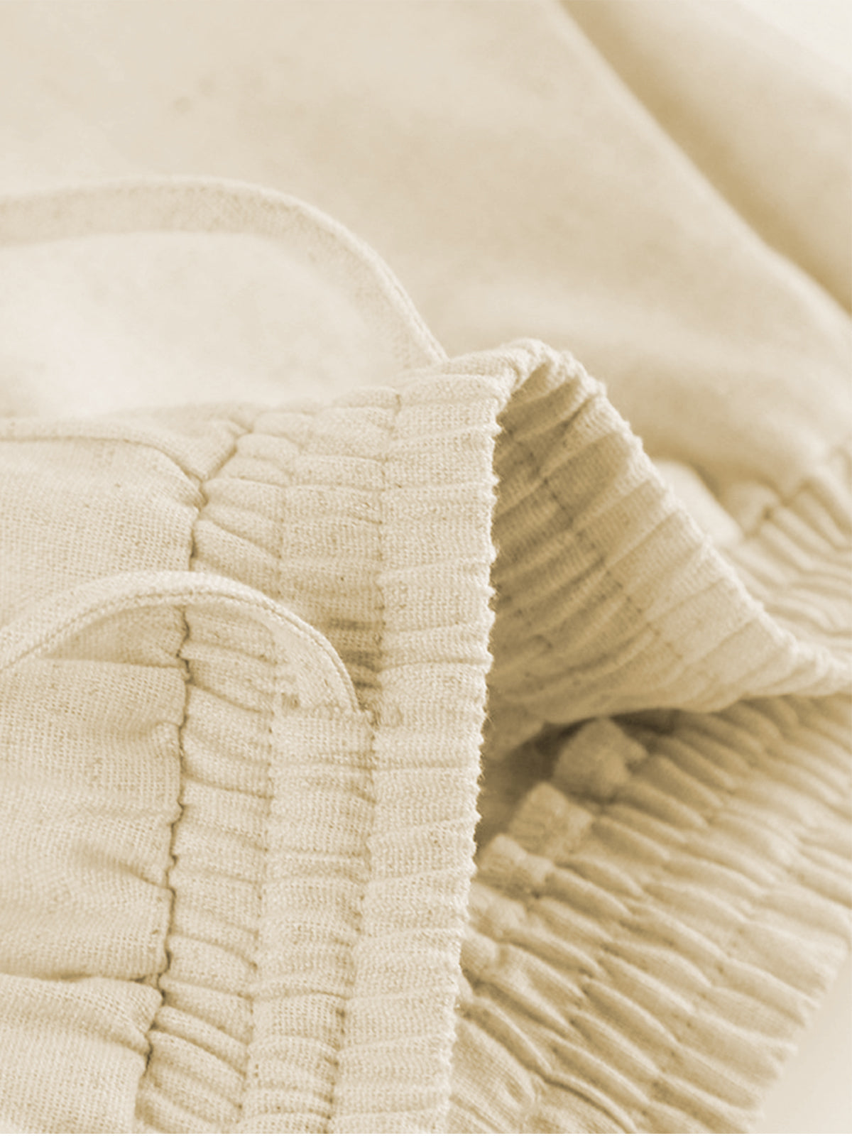 Set med vida linnebyxor, två delar