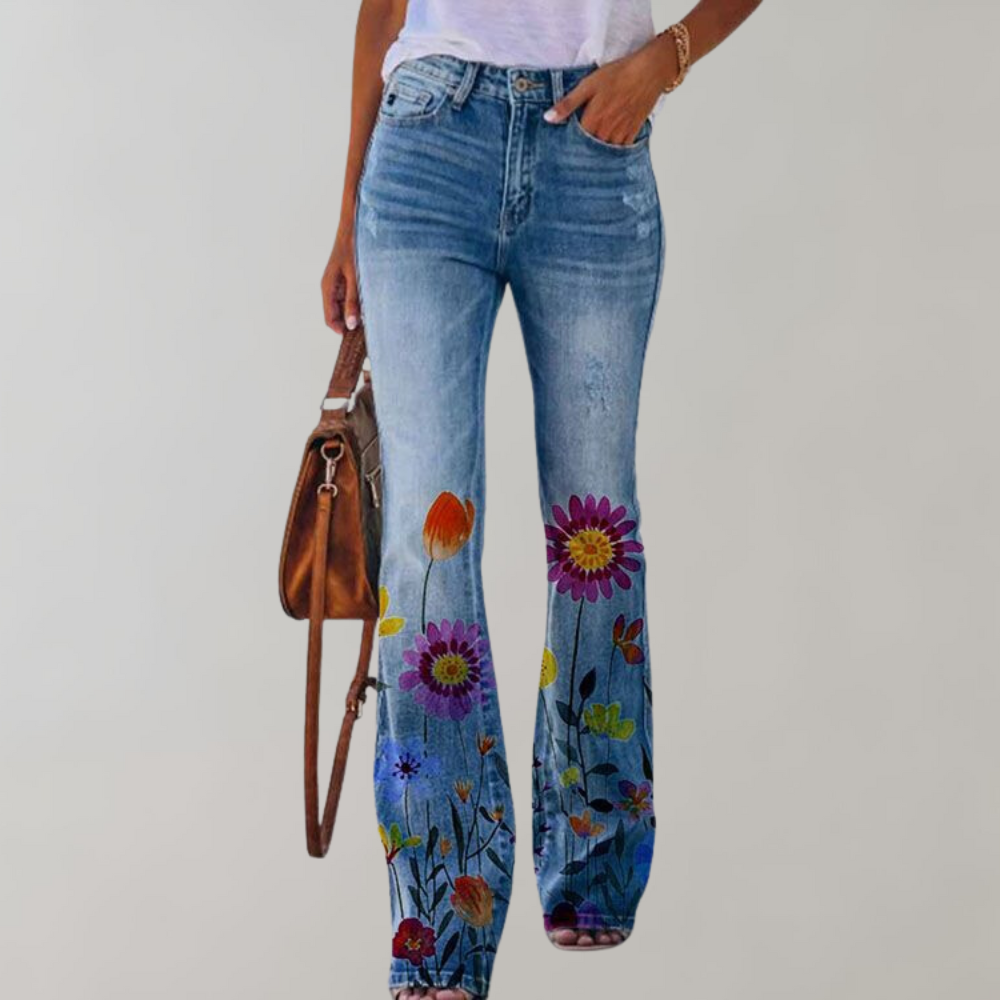 Blaire | Jeans cu talie înaltă și evazat