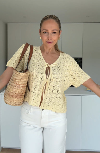 TOP CROSETAT MED SLÖJA BUTTER