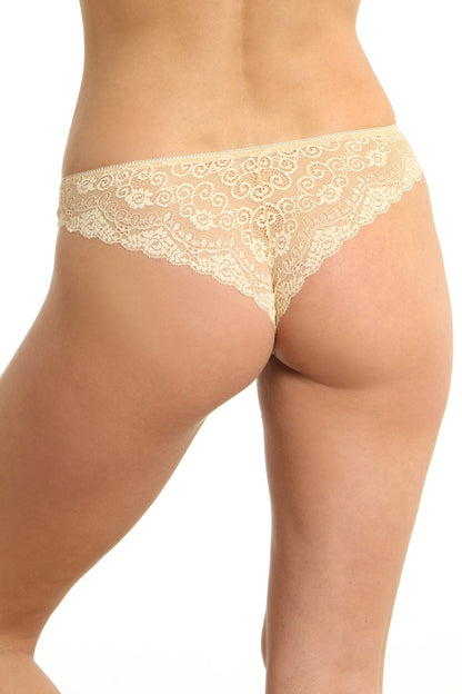 Chilot brasiliansk mikrofiber med spets CATRINA S1136N beige