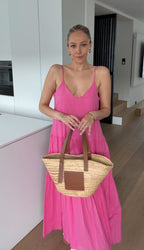 ROCHIE MAXI DE VARĂ PINK CIREȘ