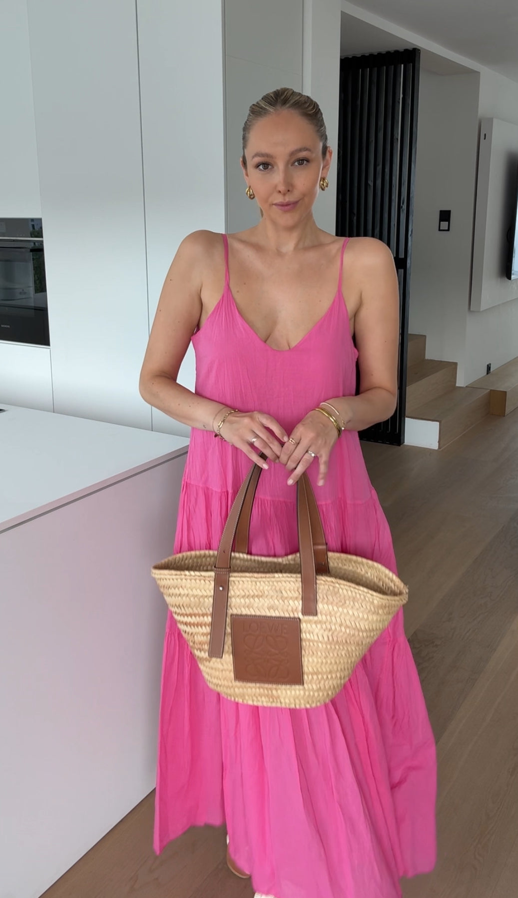 ROCHIE MAXI DE VARĂ PINK CIREȘ