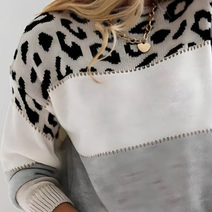 Cheyenne | Lätt pullover med leoparddesign