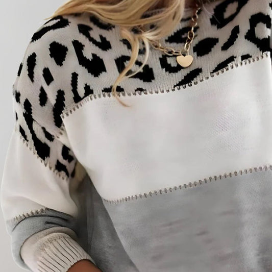 Cheyenne | Lätt pullover med leoparddesign