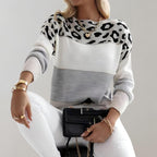 Cheyenne | Pulover lejer cu design leopard