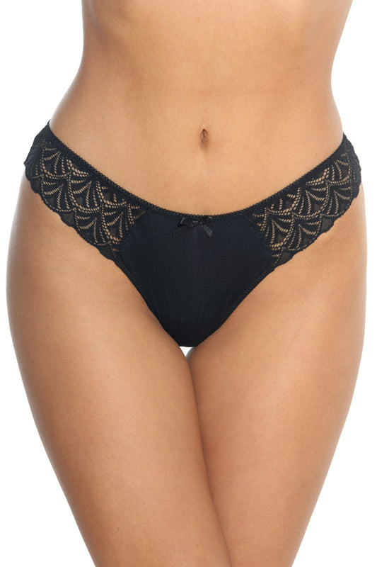 Chilot tanga Svart CATY S1785