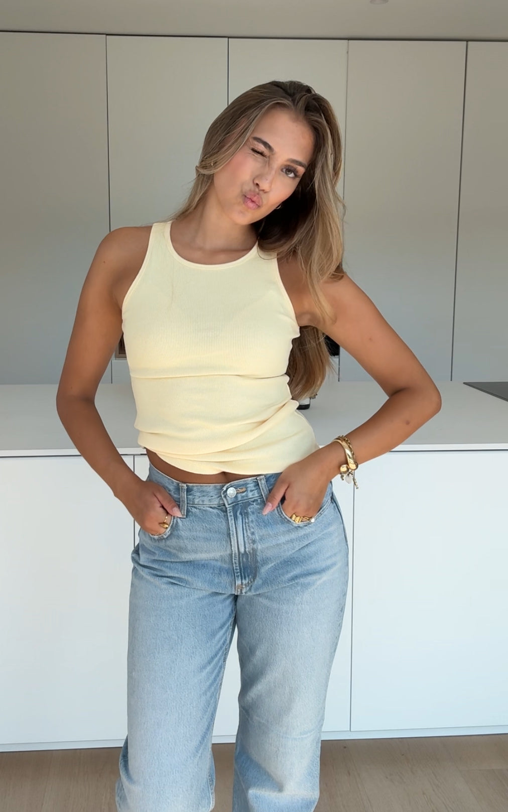 TOP BASIC CAMI GALBEN UNT