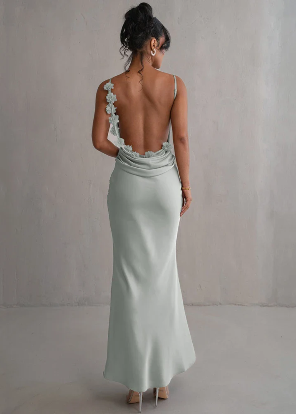 Delilah | Rochie Maxi cu Spate Floral