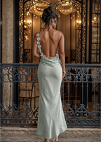 Delilah | Rochie Maxi cu Spate Floral