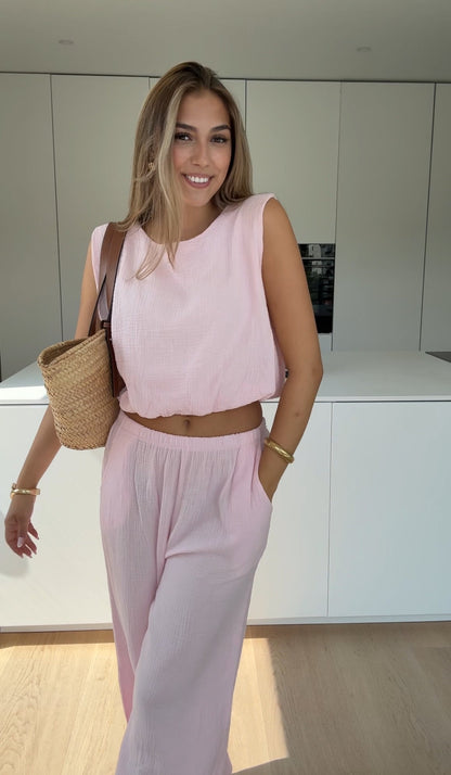 SÄTT WAFFLE ROSA MOALE