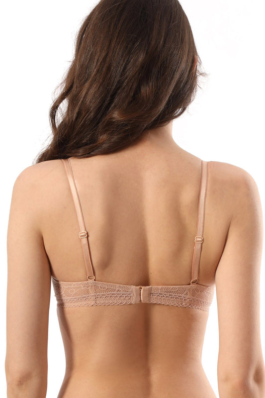 Bandeau BH med justerbara band soft cup Evelyn R1579 beige